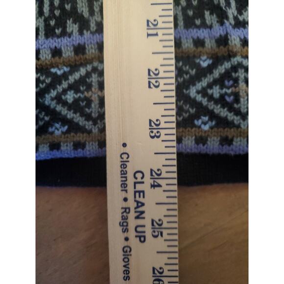 Womens Nomadic Traders Sweater Size Large, Navy Blues, Clasp Collar Cotton Blend - Picture 7 of 8